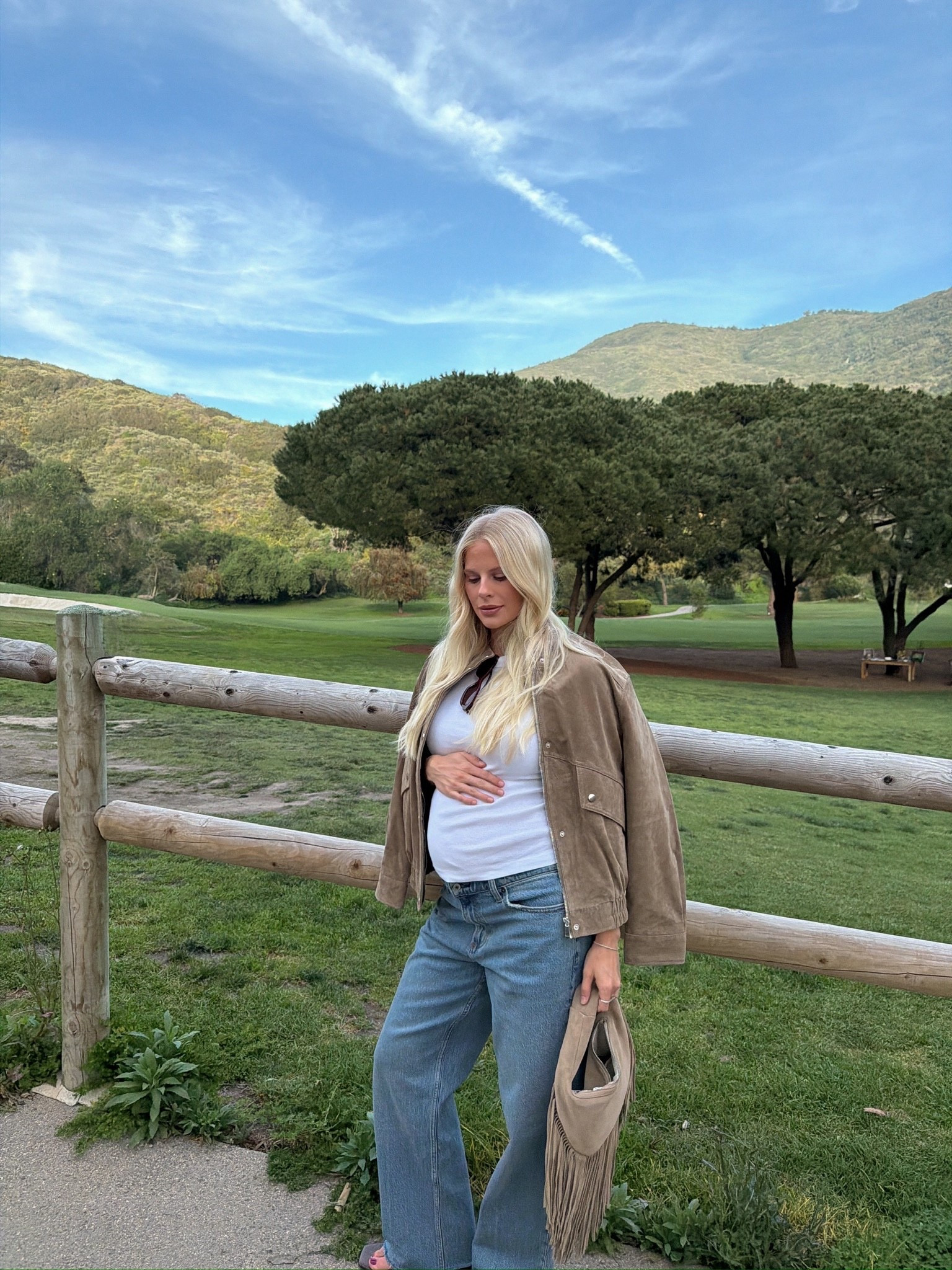 Wearing a medium in jacket, small in tank, 29 reg in jeans (sized up for pregnancy), shoes are tts (linking similar)! #kathleenpost

Casual chic outfit, spring transition outfit, casual date night look, maternity outfit, bump friendly look

#LTKootd #LTKBump #LTKTravel