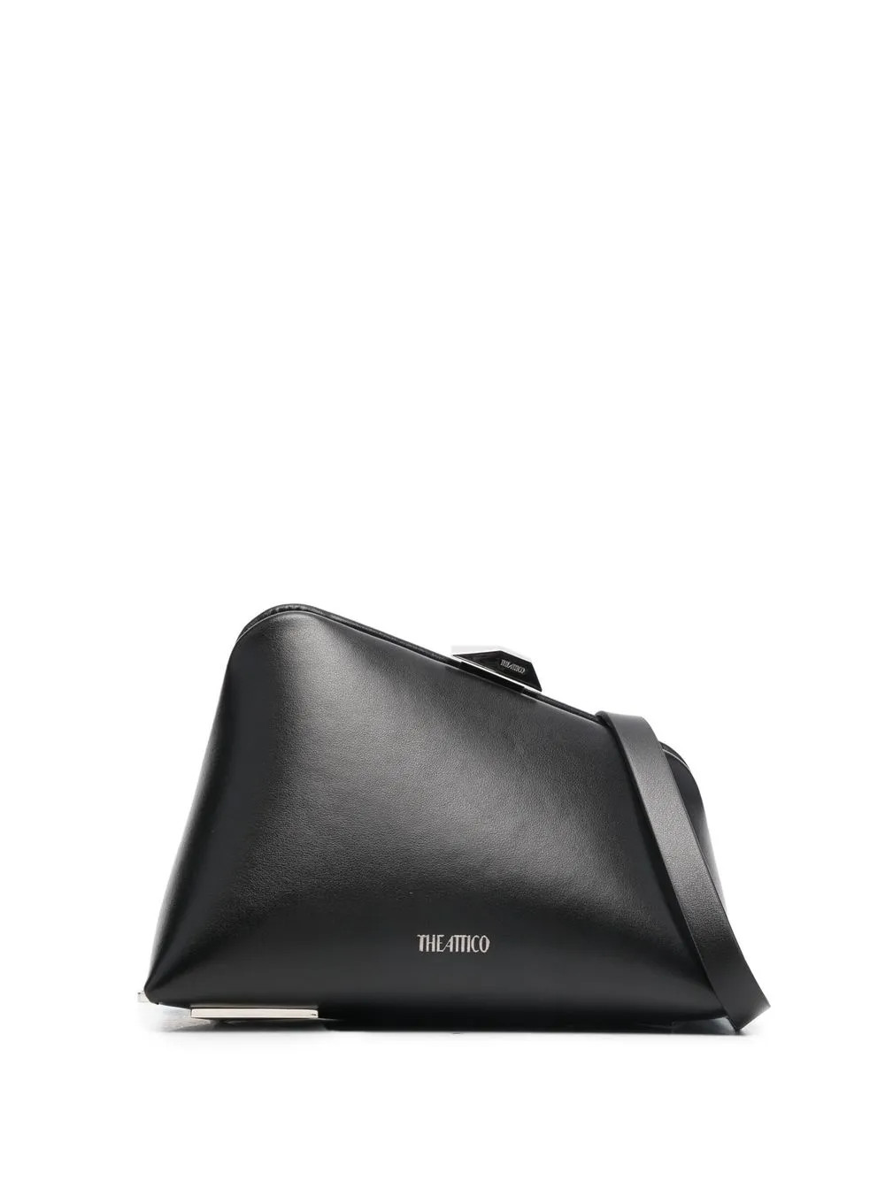 The Attico Midnight Leather Clutch Bag | Black | FARFETCH | Farfetch Global