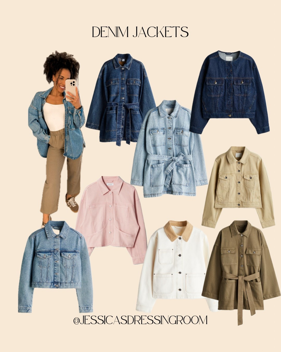 DENIM JACKETS 🫶🏽

Such a staple for the spring / summer wardrobe! Great transitional piece and such a great layer over anything! 

#denim #denimjacket #jacket #springoutfit #hm 

#LTKsummer #LTKspring #LTKuk