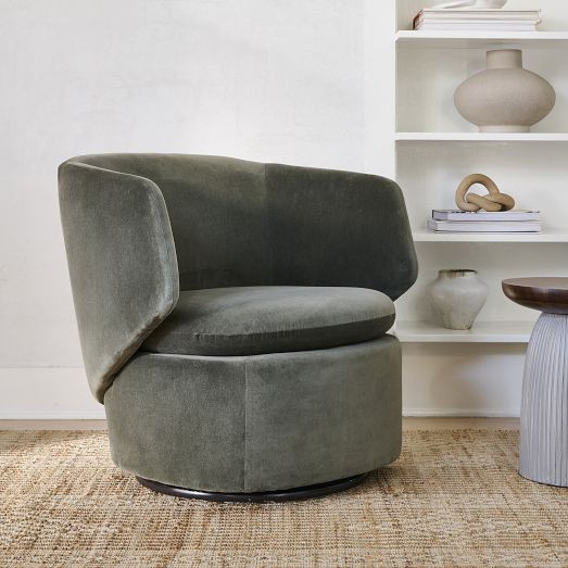 Crescent Swivel Chair | West Elm (US)