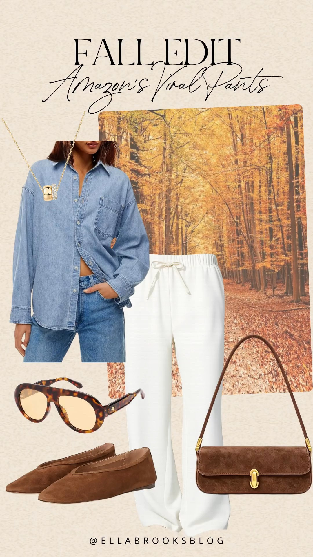 Amazon viral pants outfit inspo

Look for less, linen pants, fall outfit,
Suede bag, denim button up, Amazon outfit

#LTKootd #LTKSeasonal #LTKmomlife
