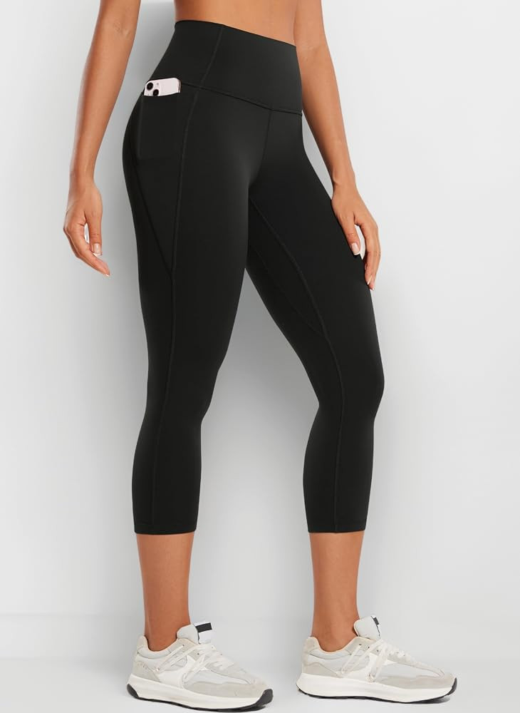 CRZ YOGA Womens Butterluxe Workout Capri Leggings 21 Inches - High Waisted Gym Yoga Leggings with... | Amazon (UK)