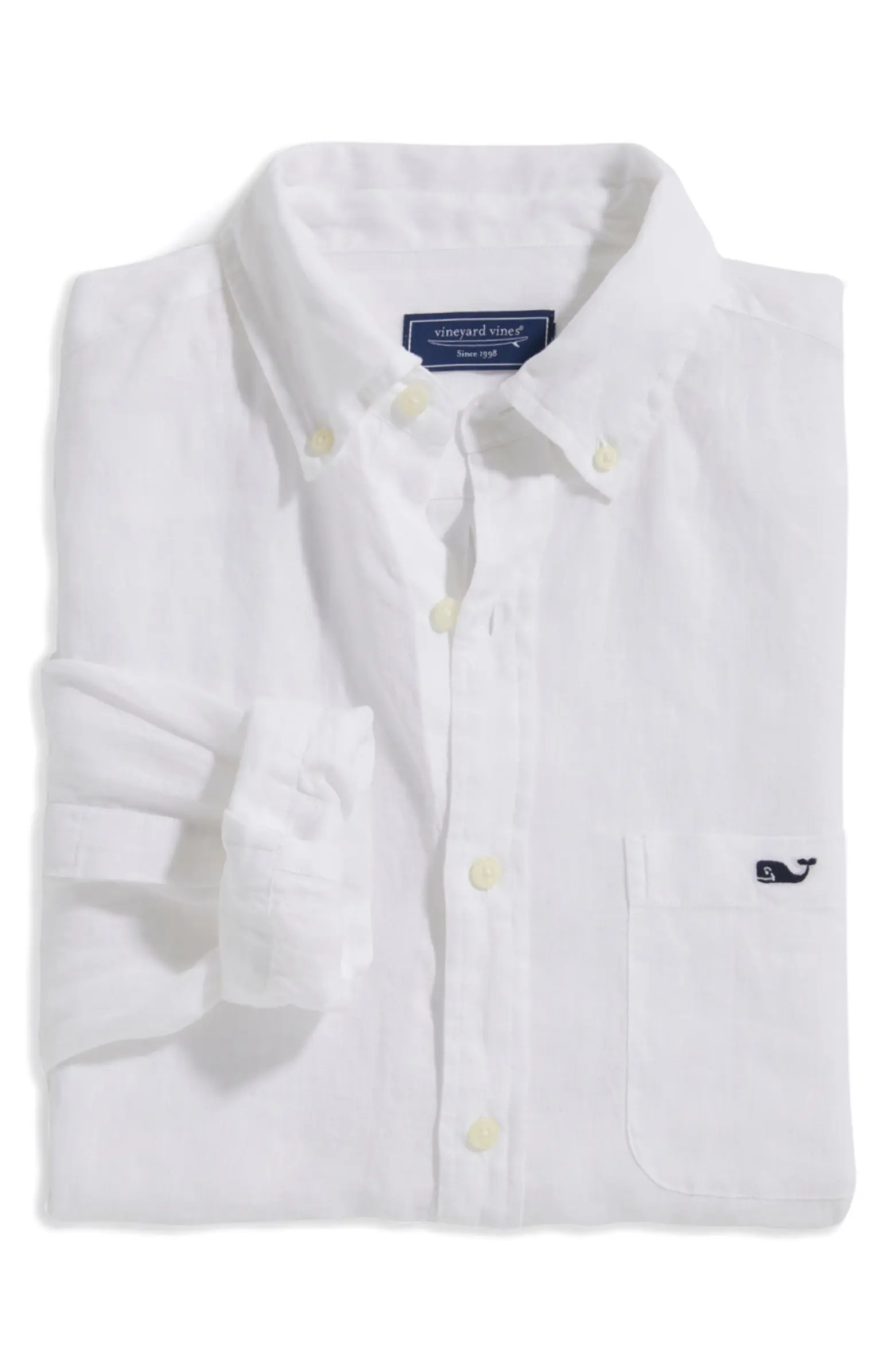 Linen Button-Down Shirt | Nordstrom