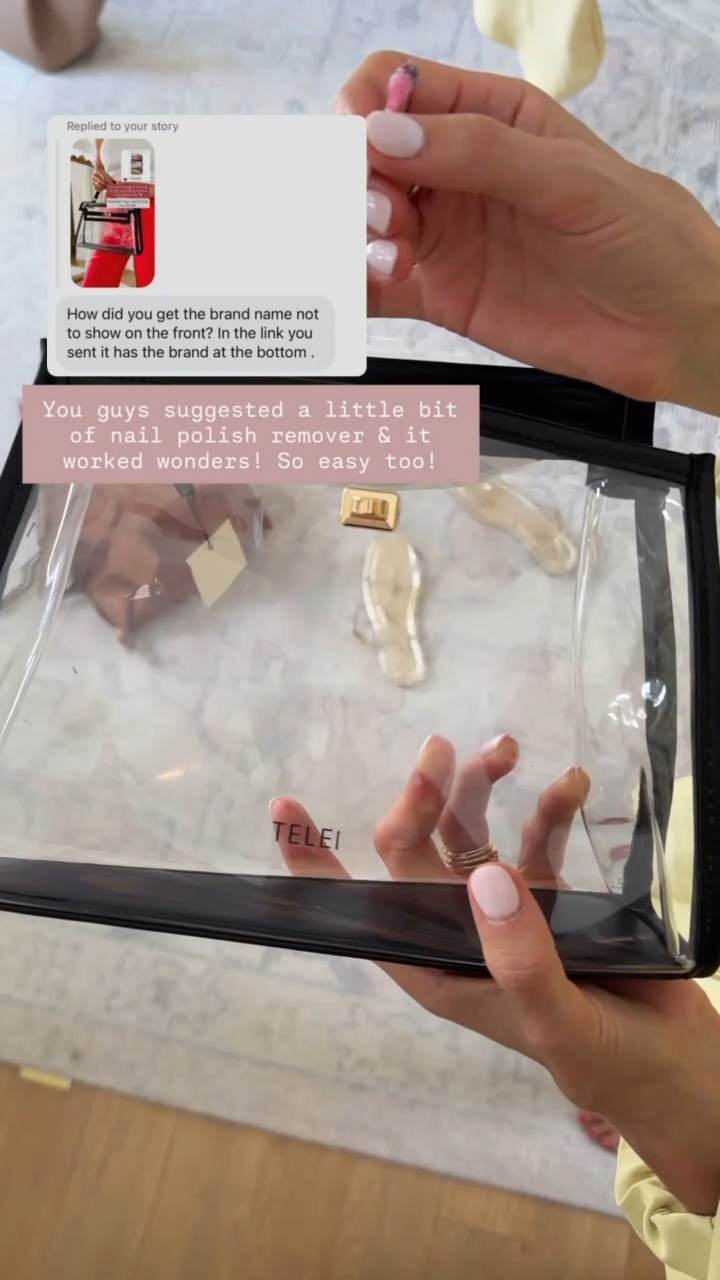 Removing the logo on this clear bag is seriously so easy! Can't recommend grabbing this enough for a chic clear bag for your upcoming concerts/ gamedays!

Loverly grey, amazon finds, stadium clear bag, cute clear crossbody bag, affordable gameday finds 

 #LTKSeasonal