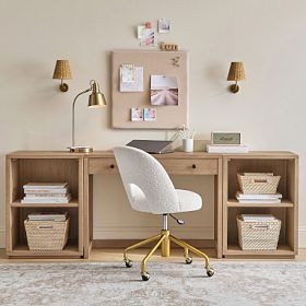 Keaton Writing Desk & Bookcase Set (84") | Pottery Barn Teen