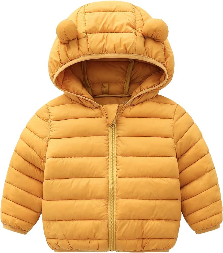 CECORC Winter Coats for Kids with Hoods (Padded) Light Puffer Jacket for Baby Boys Girls, Infants, T | Amazon (US)