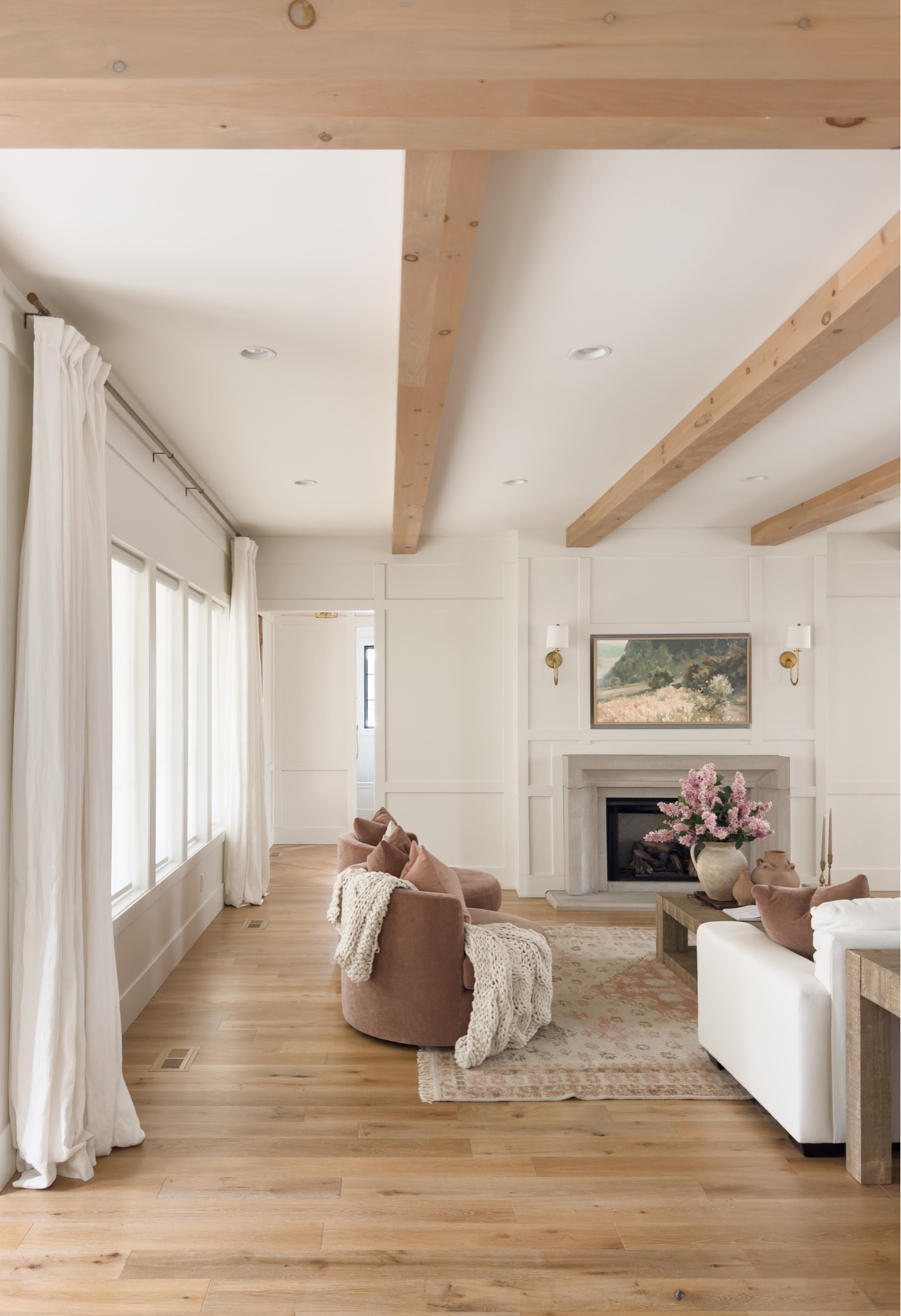 Spring living room reveal featuring these stunning accent chairs with pops of pink, creamy whites, and natural wood tones. 

Spring refresh, living room reveal, creamy whites, pops of pink, spring living room style, Pottery Barn style, light and bright, aesthetic home, spring home inspo, my design style, neutral area rug, faux florals, vase details, throw pillow, coffee table, furniture favorites, sectional style, lamp faves, throw blanket, gold tray, home aesthetic, neutral home, faux lilac stems, spring pillow, shop the look!

#LTKstyletip #LTKSeasonal #LTKhome