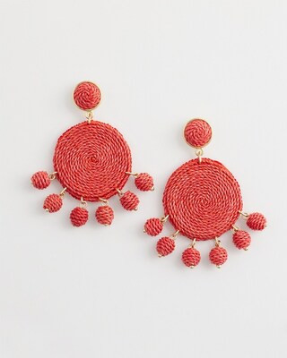 No Droop™ Raffia Drop Earrings | Chico's
