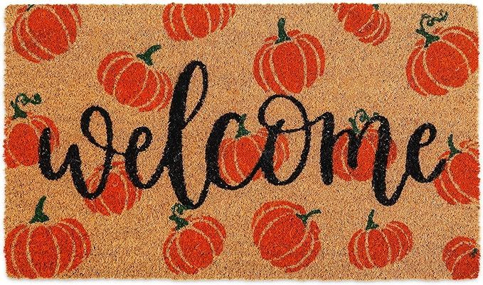 AnyDesign Fall Coir Doormat Welcome Pumpkins Door Mat Non-Slip Farmhouse Floor Mats Autumn Decora... | Amazon (US)