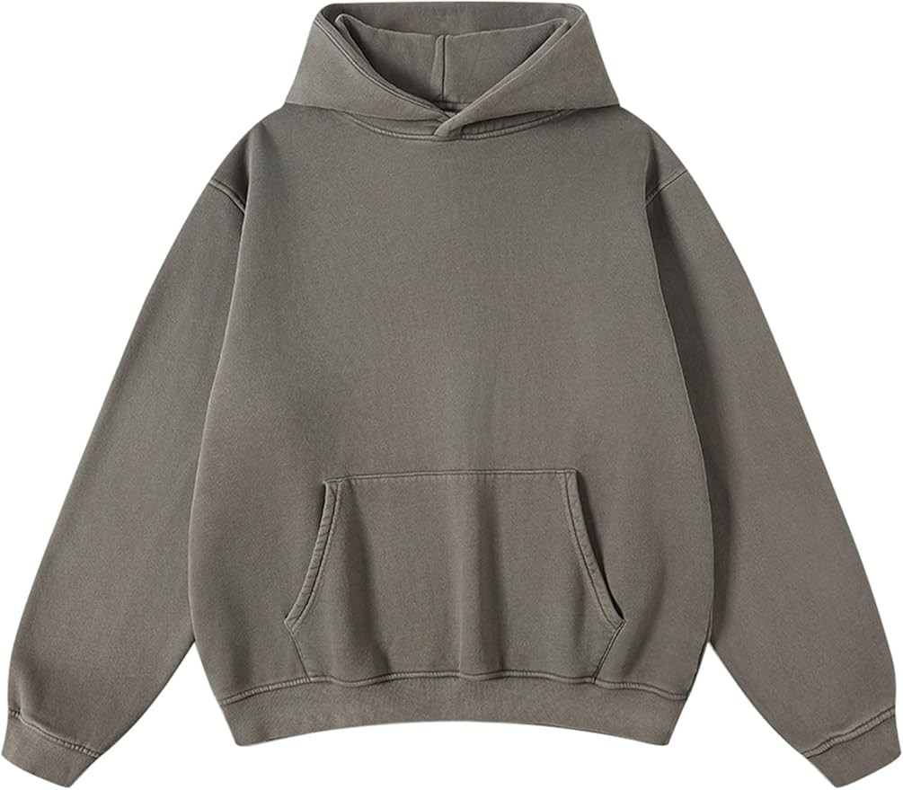 Hatant Hoodies for Men Heavyweight Fleece Sweatshirts Mens Acid Wash Athletic Hoodie Oversized Ma... | Amazon (US)