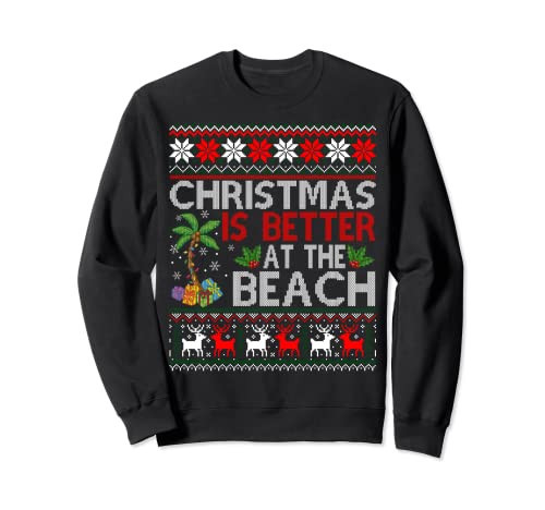 Christmas Beach Shirt Christmas Better at the Beach Palms Sweatshirt | Amazon (US)