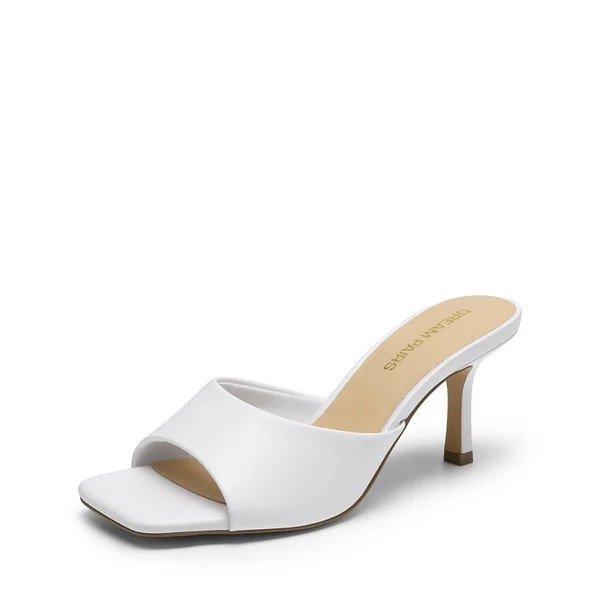 Women’s Kitten Heel Square Toe Sandals | Dream Pairs