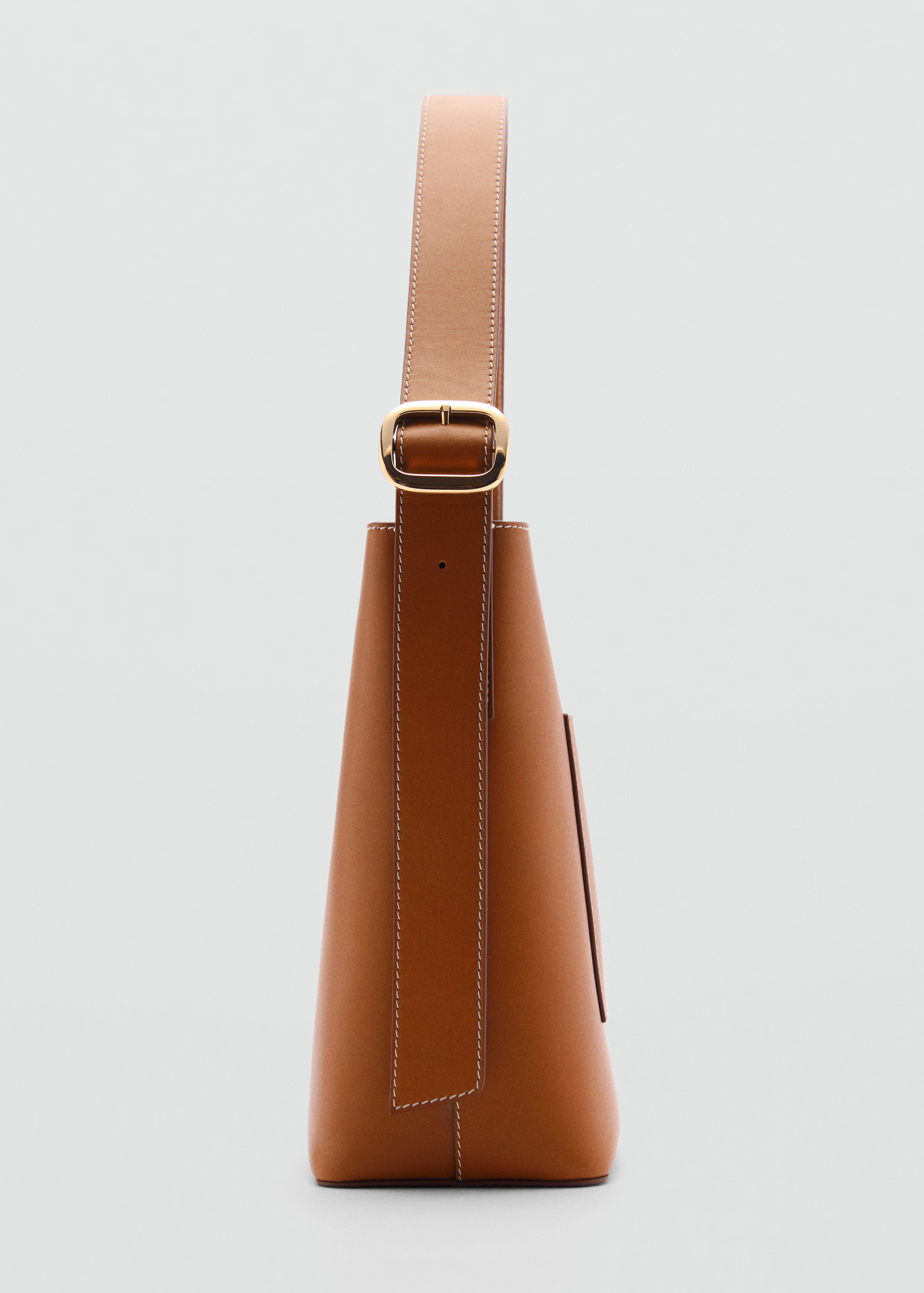 Leather shopper bag - Woman | MANGO United Kingdom | MANGO (UK)