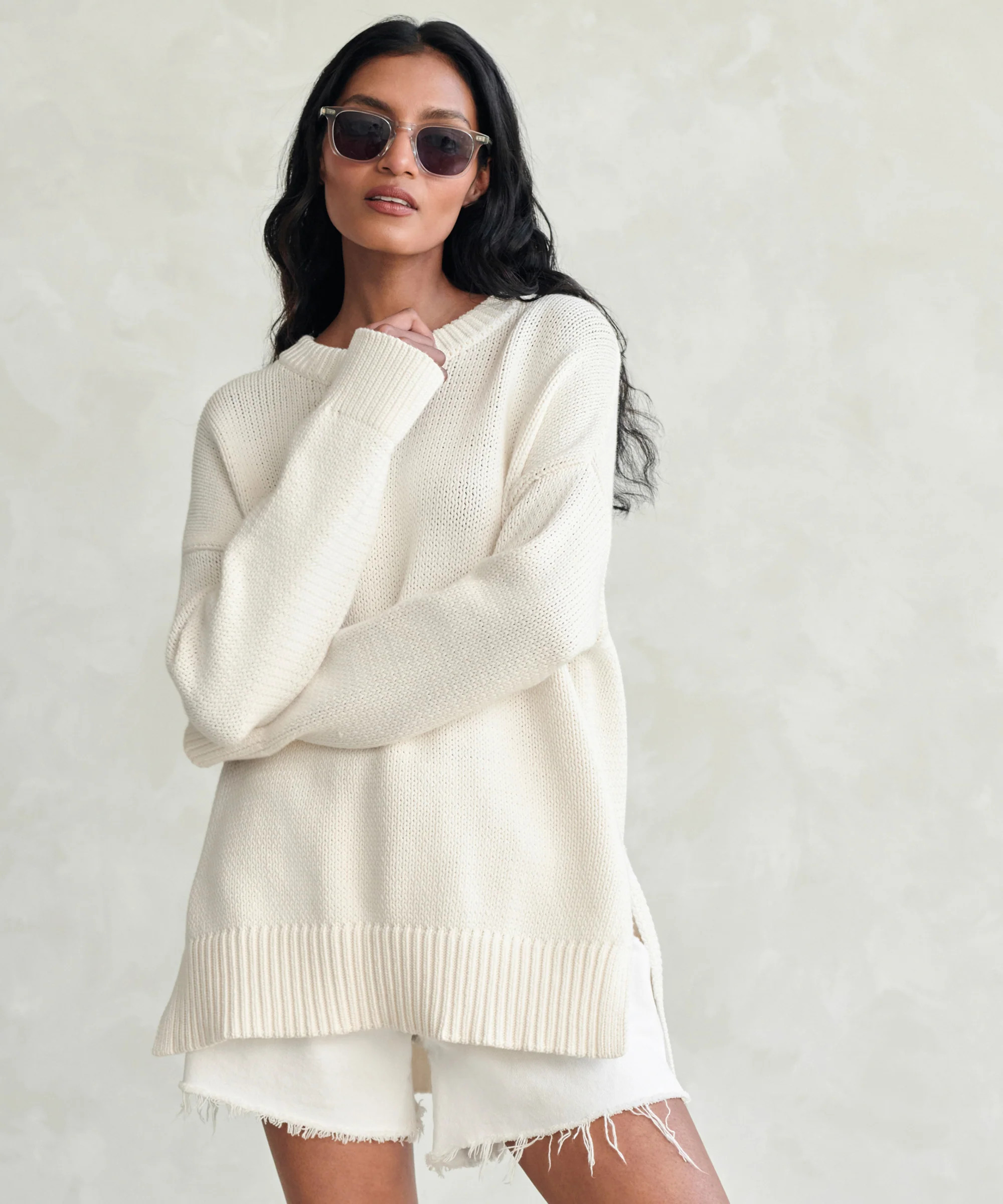 Cotton Boyfriend Sweater | Jenni Kayne