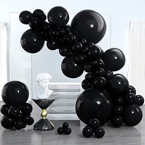 PartyWoo Black Balloons, 100 pcs Black Balloons Different Sizes Pack of 36 Inch 18 Inch 12 Inch 1... | Amazon (US)