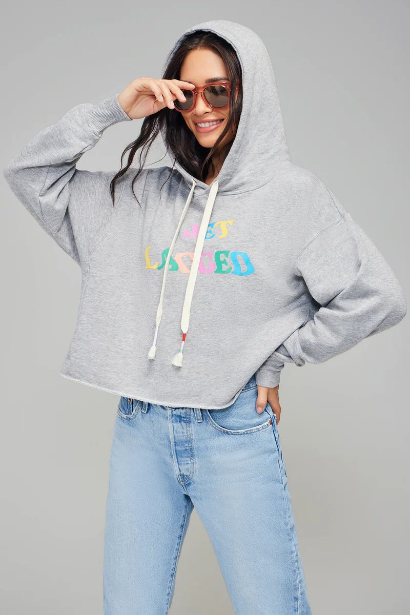 Jet Lagged Harley Hoodie | Heather | Wildfox