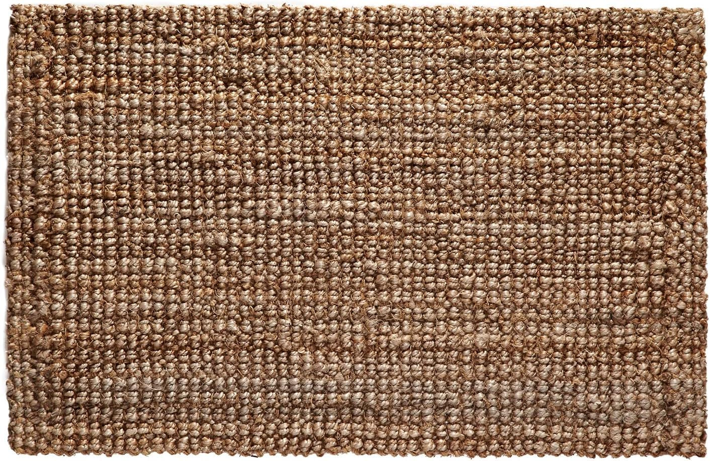 Irongate Classic Jute Solid Handwoven Reversible Ribbed Jute Area Rug, 4' X 6', Natural | Amazon (US)