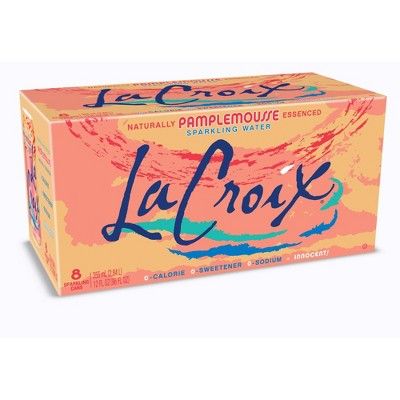 LaCroix Sparkling Water Pamplemousse (Grapefruit) - 8pk/12 fl oz Cans | Target