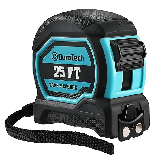 DURATECH Magnetic Tape Measure 25FT with Fractions 1/8, Retractable Measuring Tape, Easy to Read ... | Amazon (US)