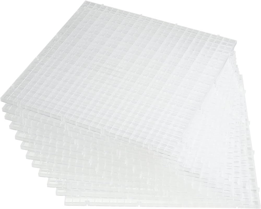 ALEGI 12 Pcs Aquarium Fish Tank Divider Plastic Egg Crate Aquarium Filter Bottom Tray Grid Isolat... | Amazon (US)