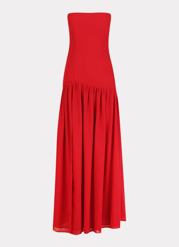Eden Strapless Maxi Dress - Red | Peppermayo (Global)