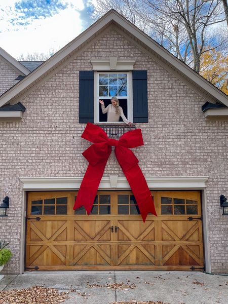 Size is 72”x90”

Oversized red bow decoration outdoor christmas decor holiday house decor yard decor christmas lights large red bow garage door decor red christmas bow

#LTKHoliday #LTKhome #LTKSeasonal