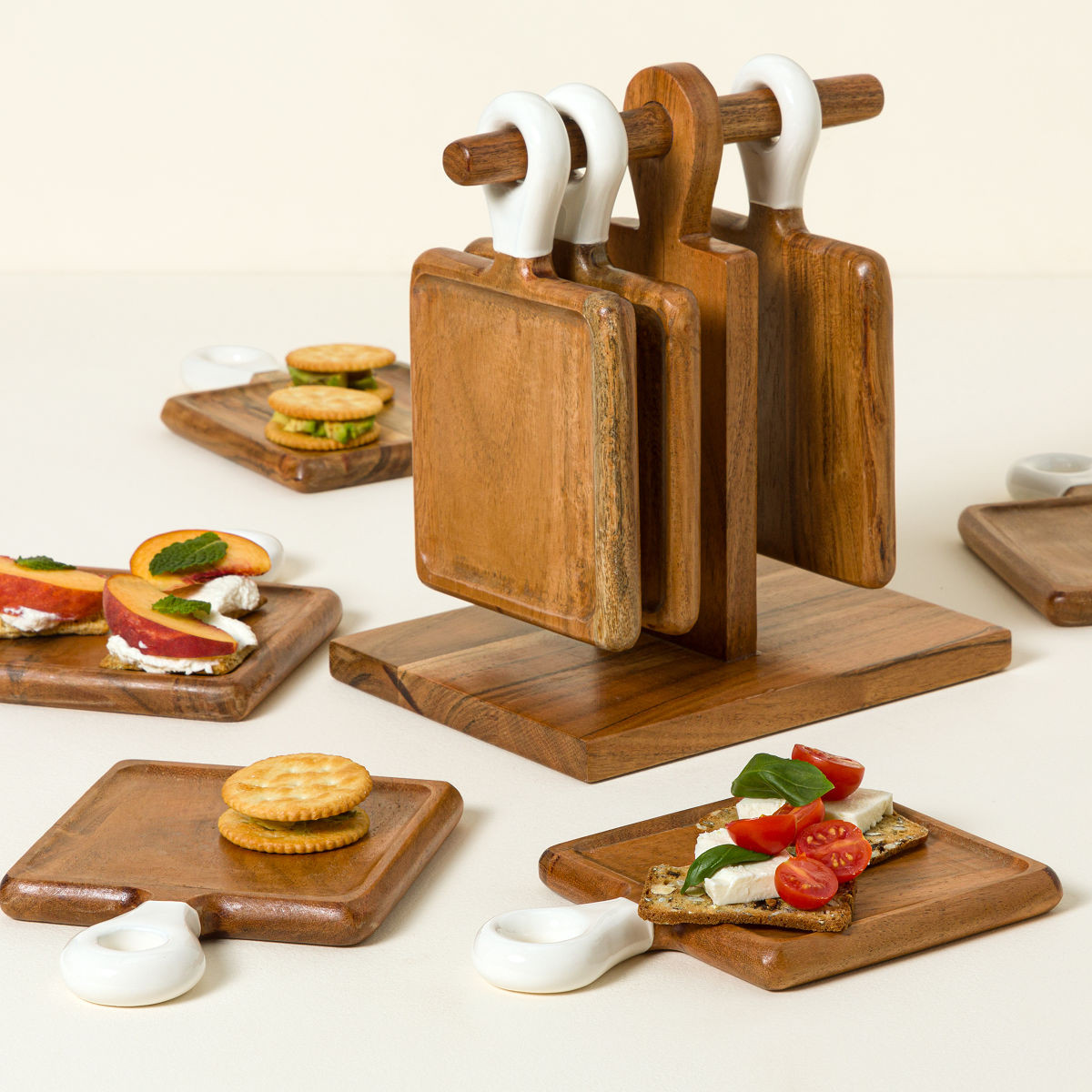 Appetizer Boards with Stand - Set of 8 | UncommonGoods
