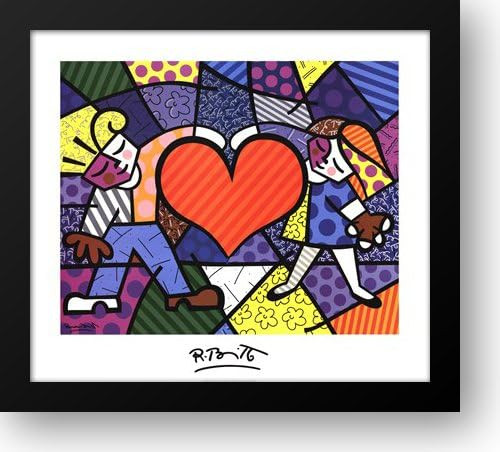Heart Kids 36x32 Framed Art Print by Britto, Romero | Amazon (US)