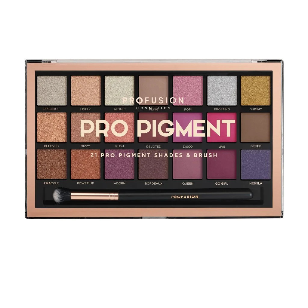 Profusion Cosmetics Eye Shadow Pro Pigment 21 Shade Palette | Walmart (US)