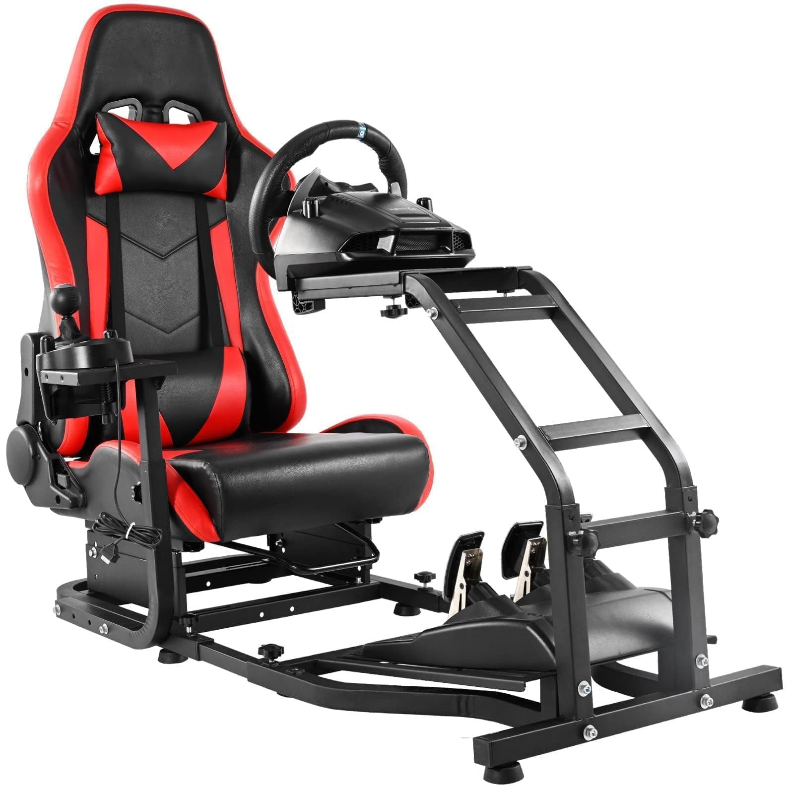 Dardoo G29 Adjustable Gaming Sim Cockpit With Red Seat Fits for Logitech G920 G923,Thrustmaster T... | Amazon (US)