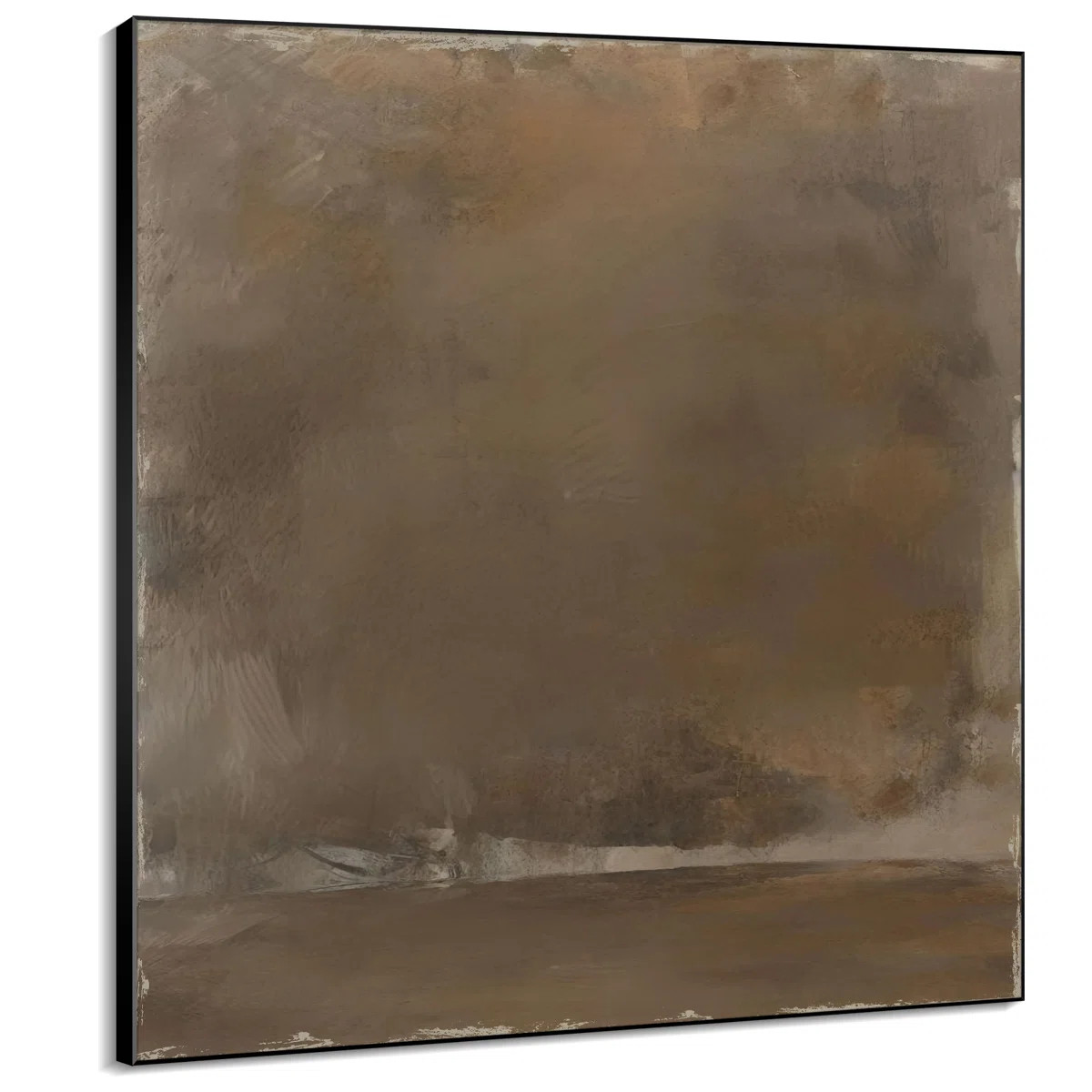 Extra Large Wall Art Fabric Print - Abstract Minimalist Brown Illustrations Artwork Decor for Liv... | Wayfair North America