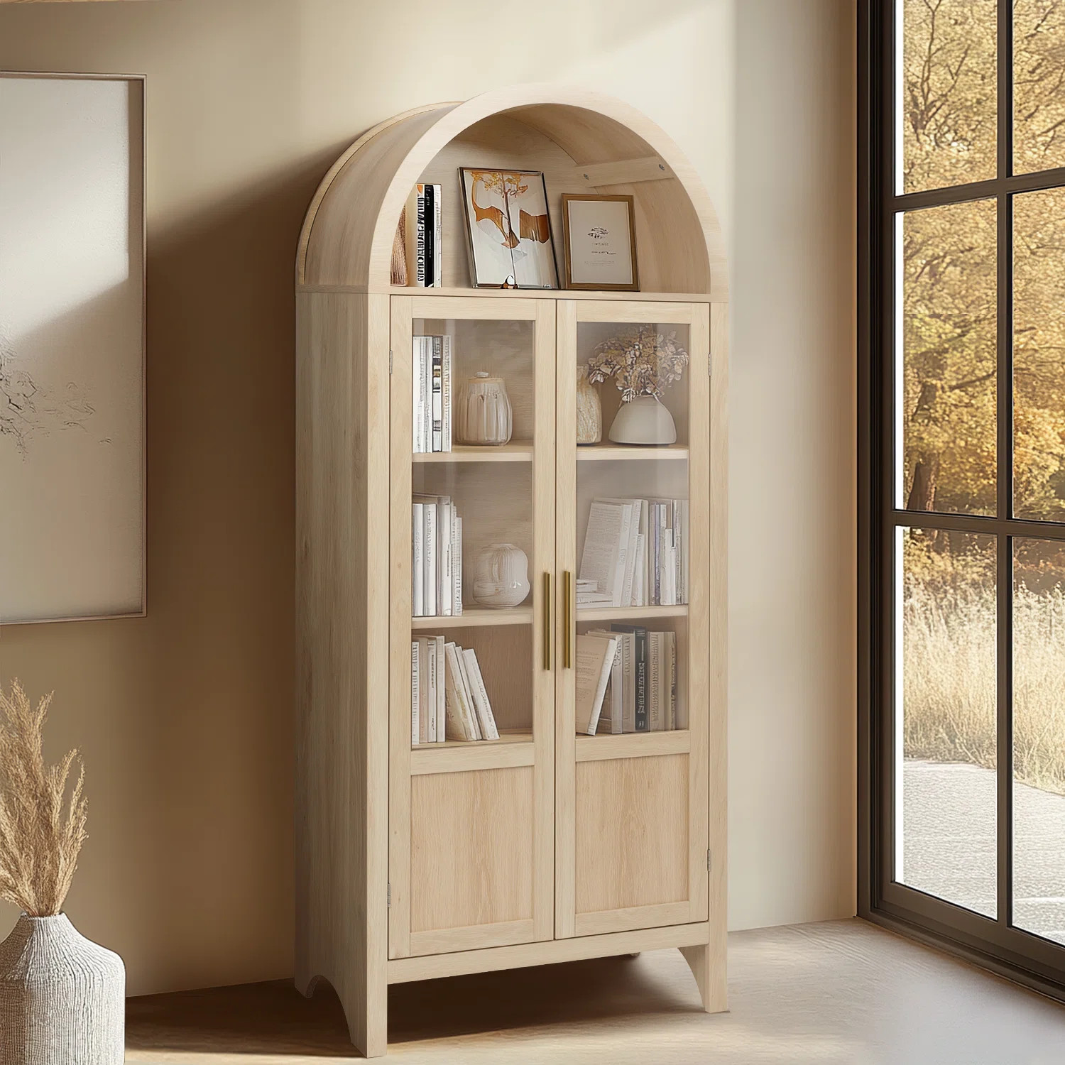 Arched Cabinet Display CabinetByEbern Designs3.5Rated 3.5 out of 5 stars.47 Reviews | Wayfair North America