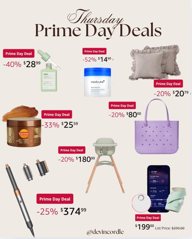 Thursday prime day favorites!! 


#LTKSaleAlert