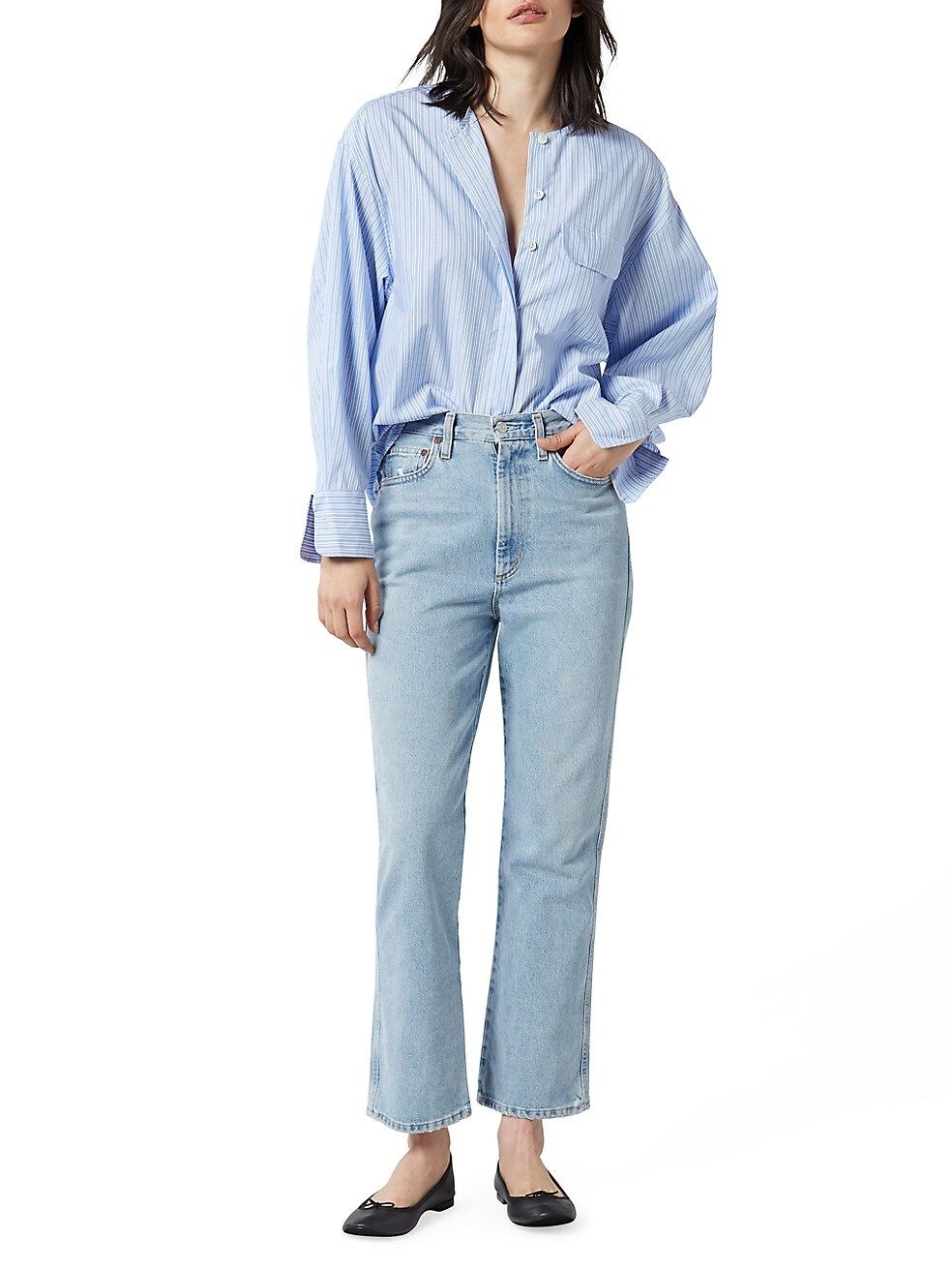 Sigourney Button-Front Shirt | Saks Fifth Avenue