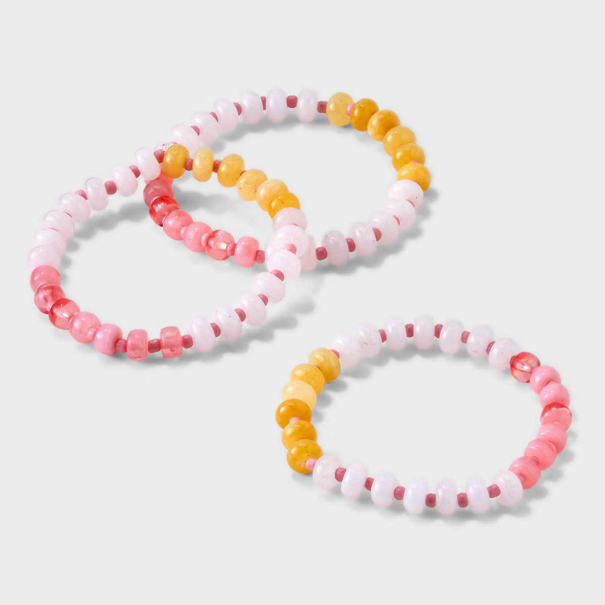 Mixed Beaded Stretch Bracelet Set 3pc - Universal Thread™ | Target