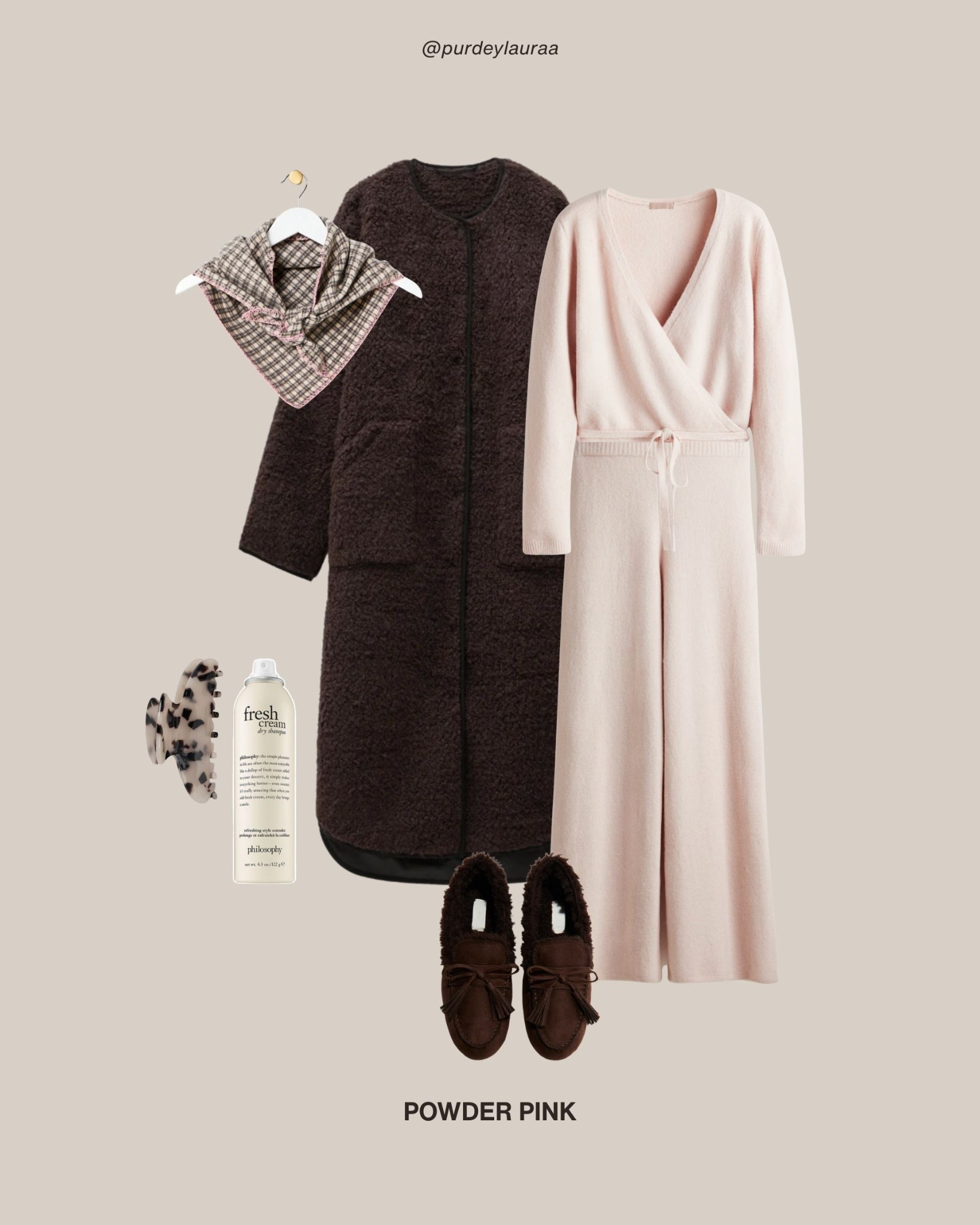 Cosy outfit, comfy outfit, pink loungewear, loungewear style, teddy coat, long coat, brown coat, H&M, Zara, Hush, Marks and Spencer, Oliver Bonas 

#LTKuk #LTKwinter #LTKautumn