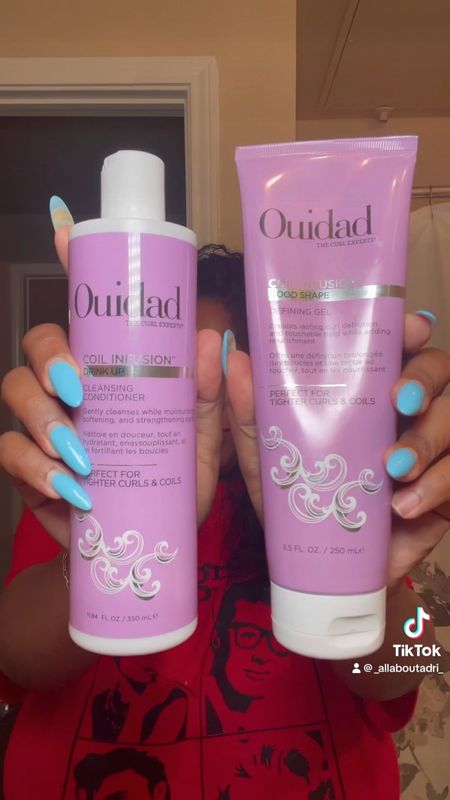 I’m loving these two products from Ouidad 💜✨ the cleansing conditioner is great for my curls in between my wash days. The gel coats my curls, just enough to keep the shape and keep it bouncy without the crunchy feeling.

#LTKFind #LTKbeauty