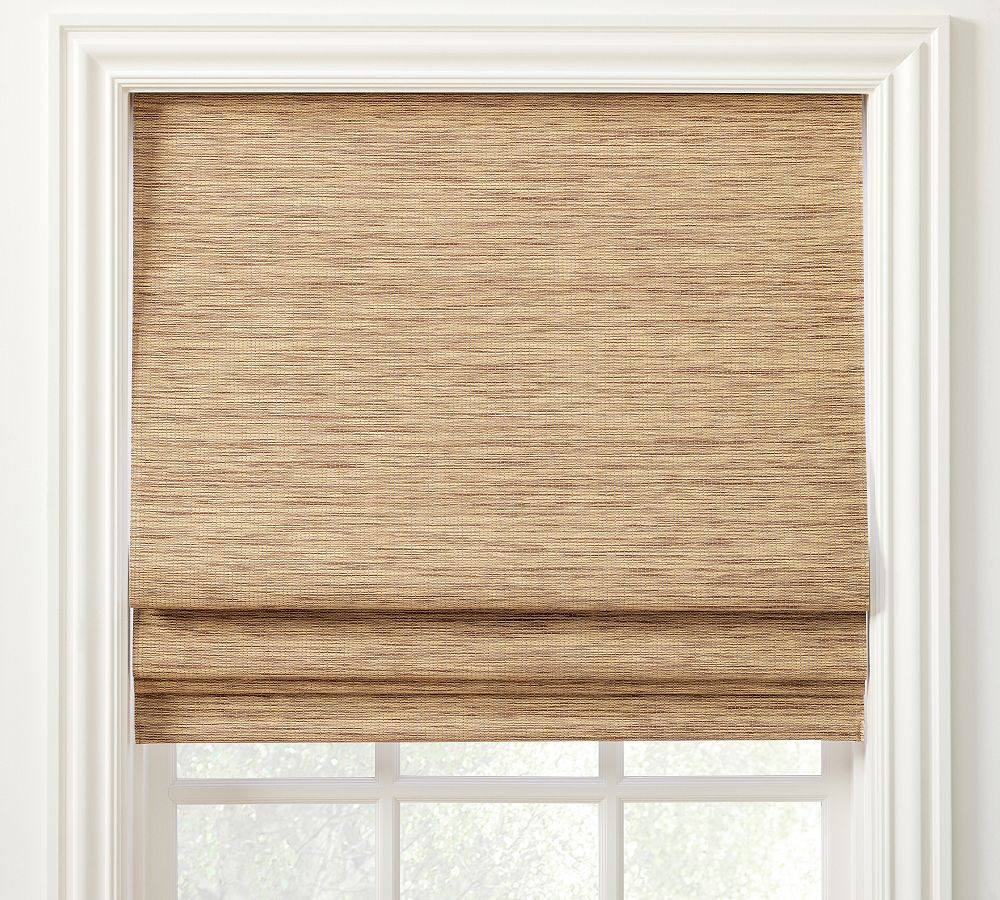 Custom Sutton Natural Roman Blackout Shade | Pottery Barn (US)