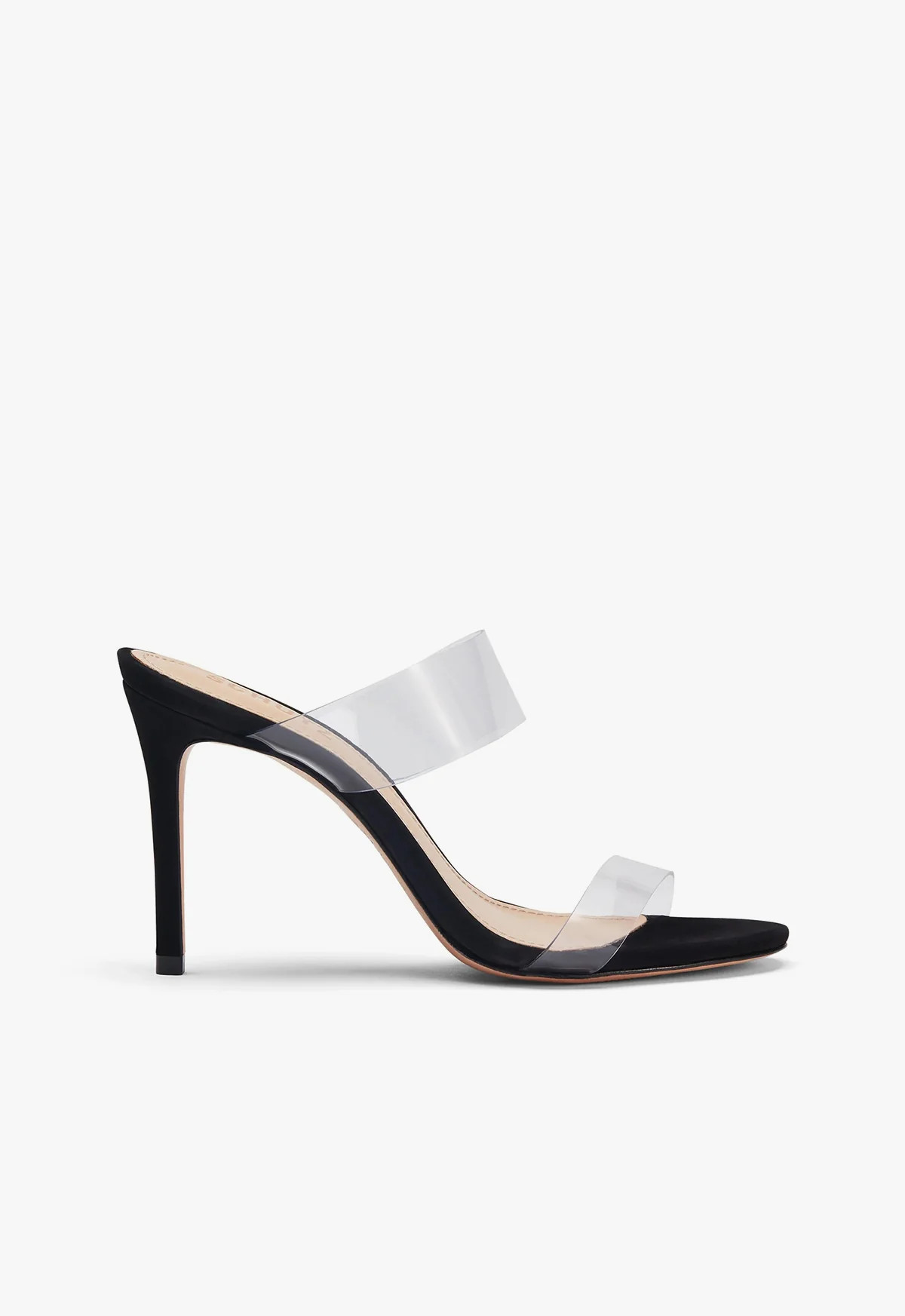 Ariella Black Stiletto Sandal in Vinyl | SCHUTZ | Schutz (US)