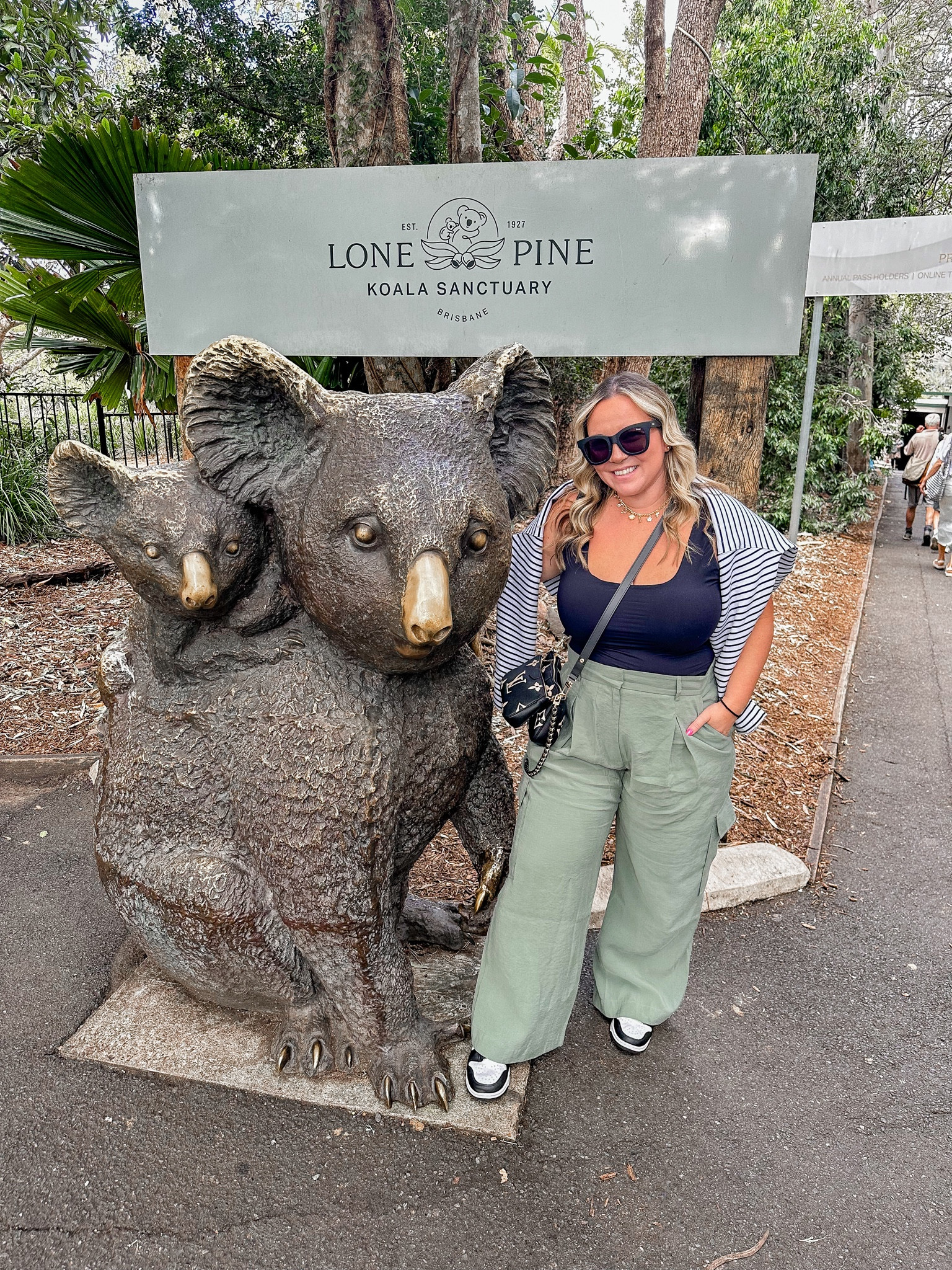 Midsize style 
Travel outfit- wore this for our day of exploring the Lone Pine Sanctuary in Brisbane! So comfy! 
Tank size XL
Pants size 32 short 
Sweatshirt size large 
Sneakers run tts

Casual outfit, Abercrombie, travel style, mom style, midsize mom, cargo pants, fall outfit 

#LTKMidsize #LTKTravel #LTKOver40
