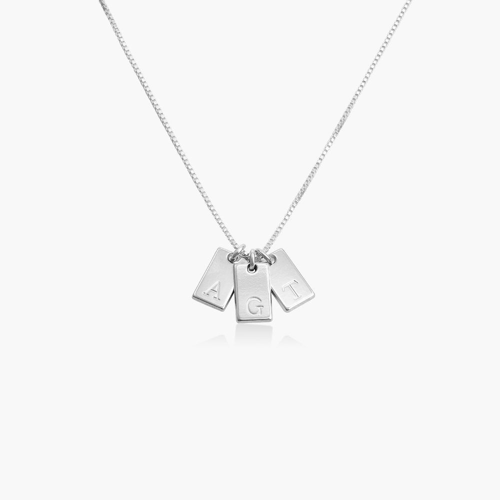 Willow Tag Initial Necklace - Sterling Silver | Oak & Luna (US)