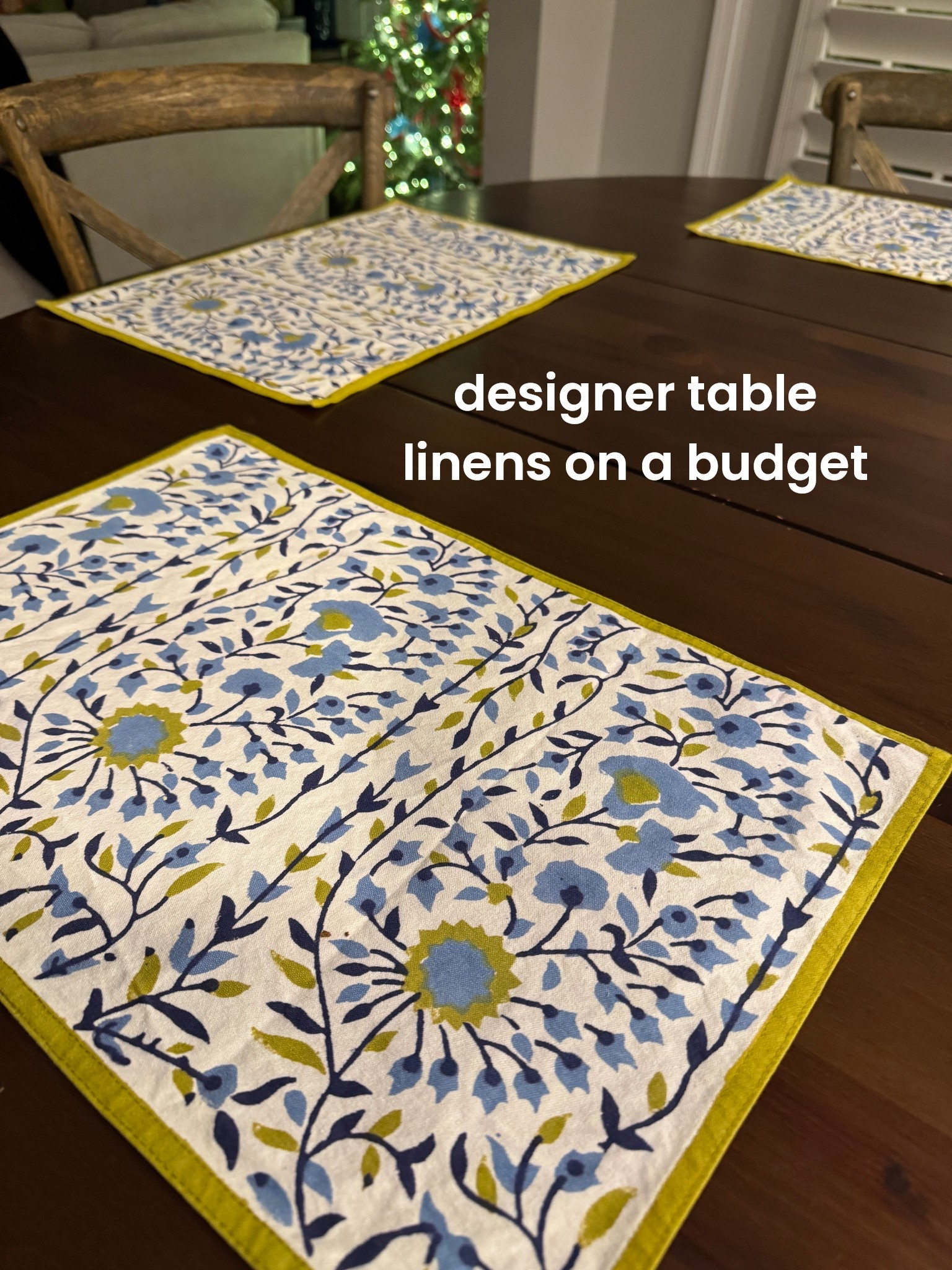 These placemats look so high end but are reasonably priced!

You can also get tablecloth, napkins, runners and more. 

I just placed an order for more + a holiday version!

#LTKHome #LTKParties #LTKHoliday