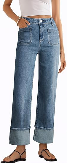 EVALESS Women's High Waisted Wide Leg Jeans | Amazon (US)
