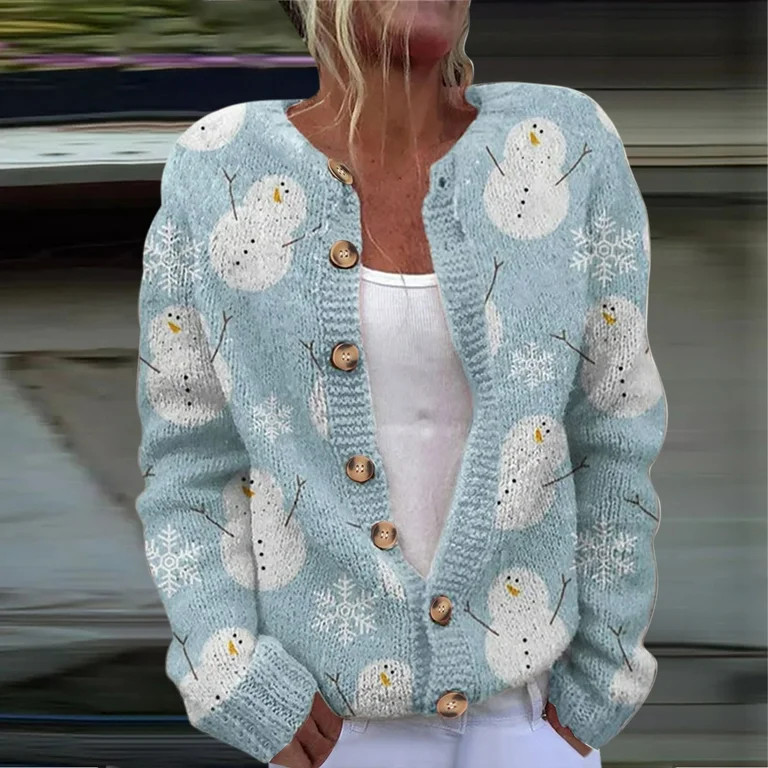 Up to 65 off!Lolmot Christmas Womens Cardigan Sweaters Funny Xmas Holiday Jumper Ugly Christmas S... | Walmart (US)