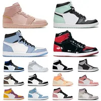 Best 2022 Jumpman 1 Basketball Shoes Bred Patent Royal Blue Brotherhood Diamond Shorts UNC Rebell... | DHGate