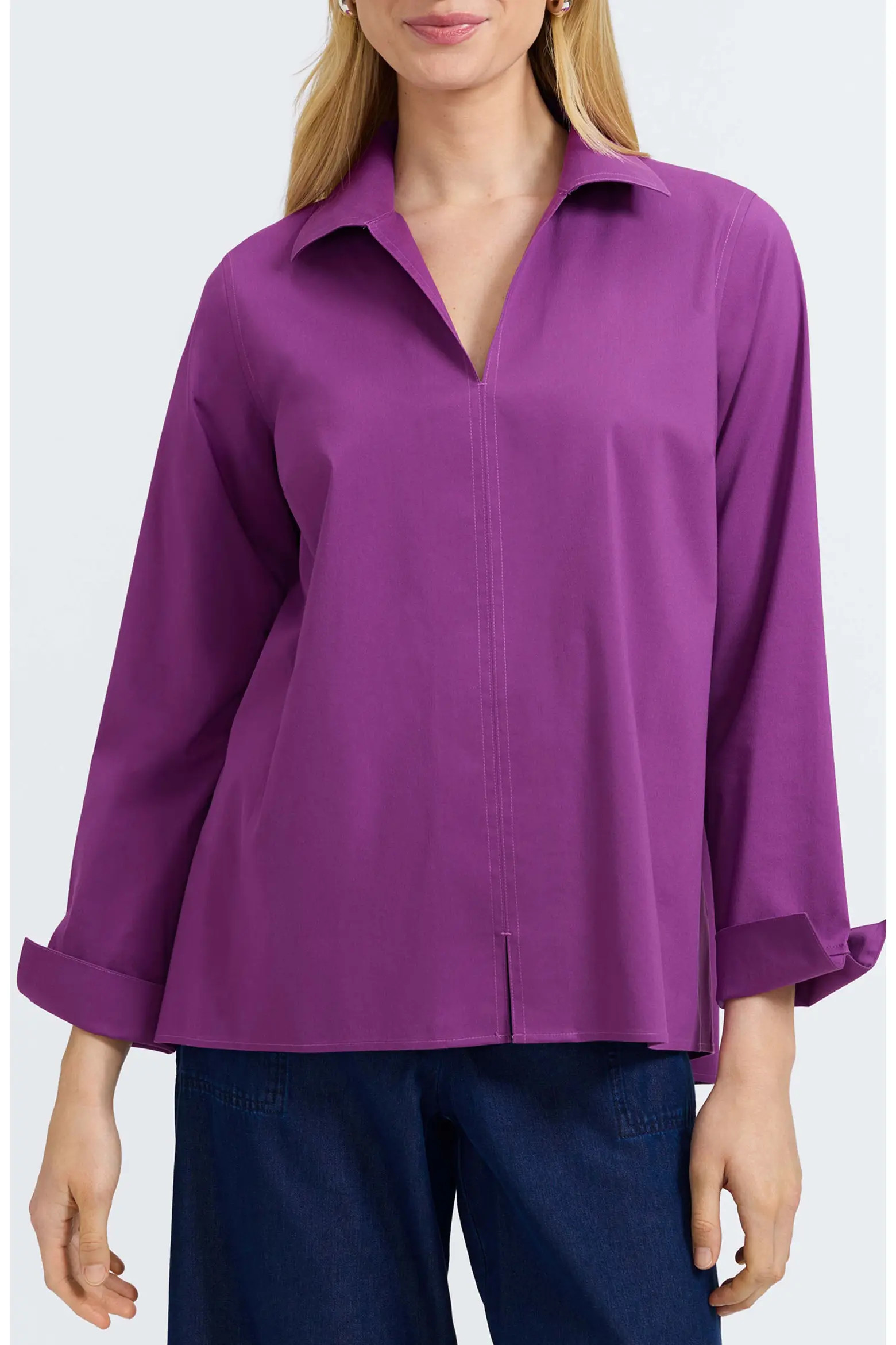 Agnes Split Cuff Popover Blouse (Women) | Nordstrom | Nordstrom