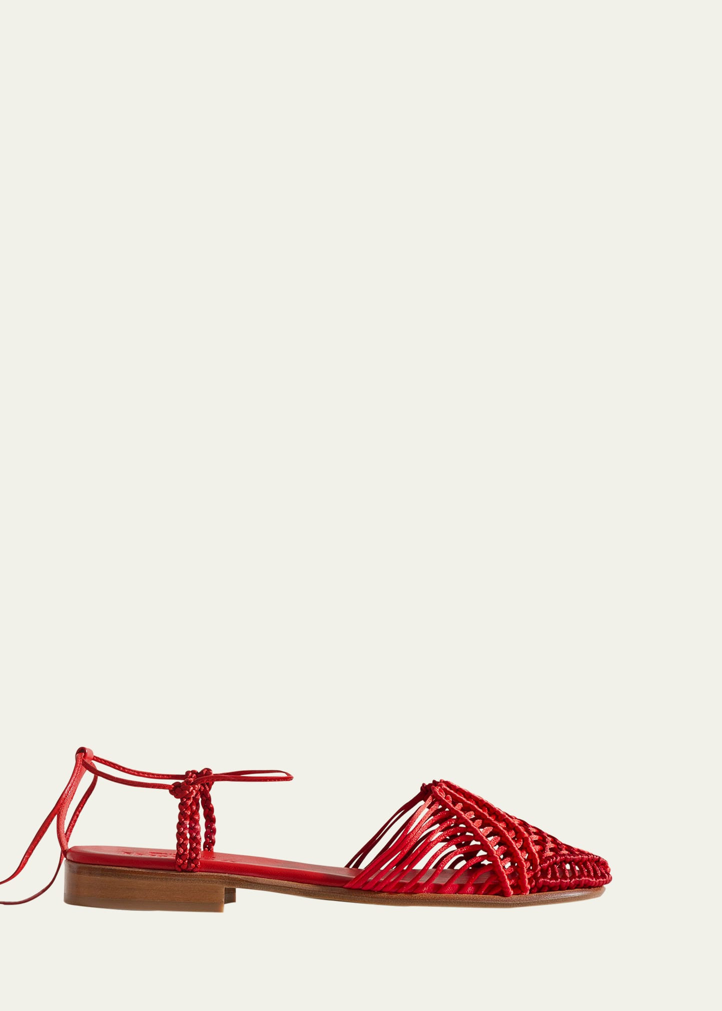 HEREU Aliga Interwoven Knotted Leather Sandals | Bergdorf Goodman