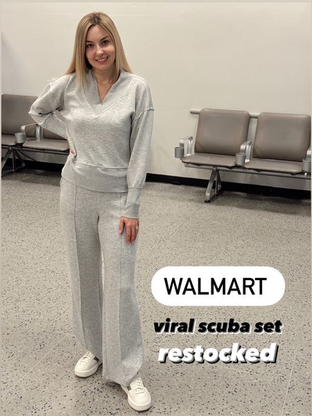 FINALLY BACK IN STOCK - viral air essentials: scuba matching lounge set available in all the colors and sizes on Walmart! #WalmartFashion

Airport outfit • travel outfit idea • athleisure style 

#LTKstyletip #LTKfindsunder50 #LTKtravel