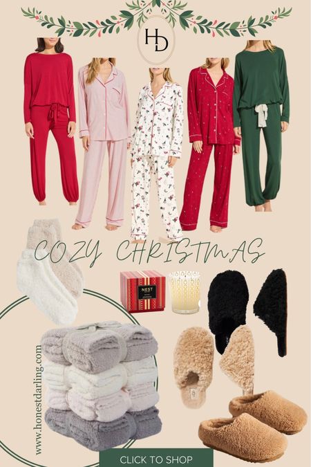 Christmas pajamas // Christmas candle // Christmas gifts // cozy socks // slippers // barefoot dreams blanket // blanket // gifts for her  // gift guide 

#LTKHolidaySale #LTKGiftGuide #LTKSeasonal