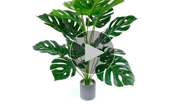 Artificial Plants 29" Tall Fake Turtle Tree Leaves with Stems Faux Palm Leaf Imitation Frond Leaf Tr | Amazon (US)